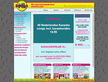 Tablet Screenshot of karaokeshop.nl