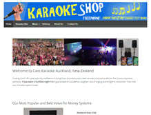Tablet Screenshot of karaokeshop.co.nz